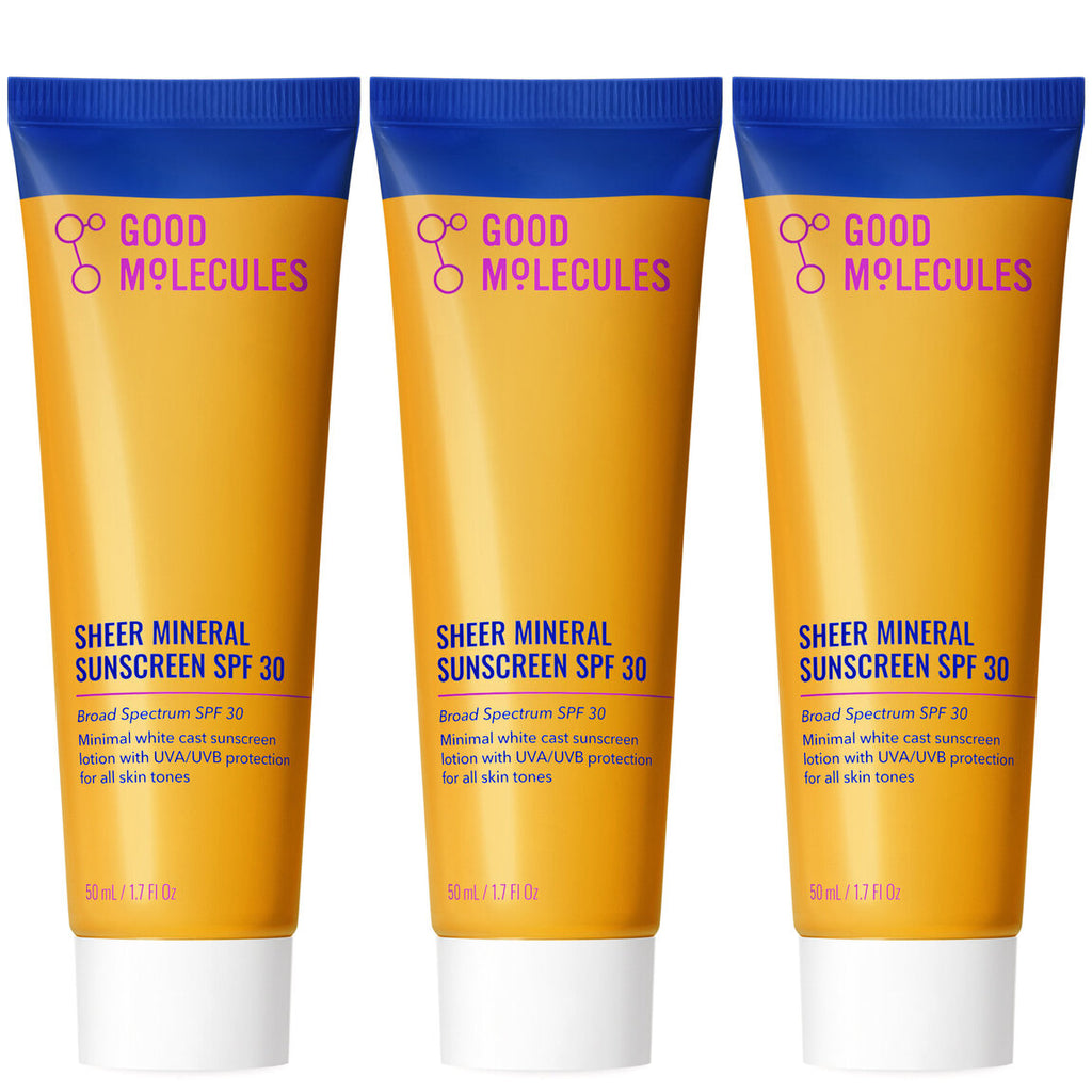 Sheer Mineral Sunscreen SPF 30 - 50ml (3-Pack)